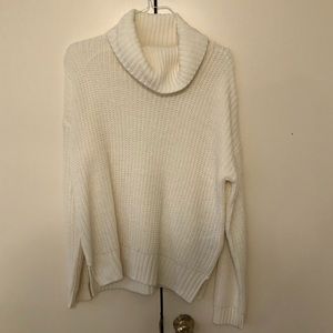 White knit sweater